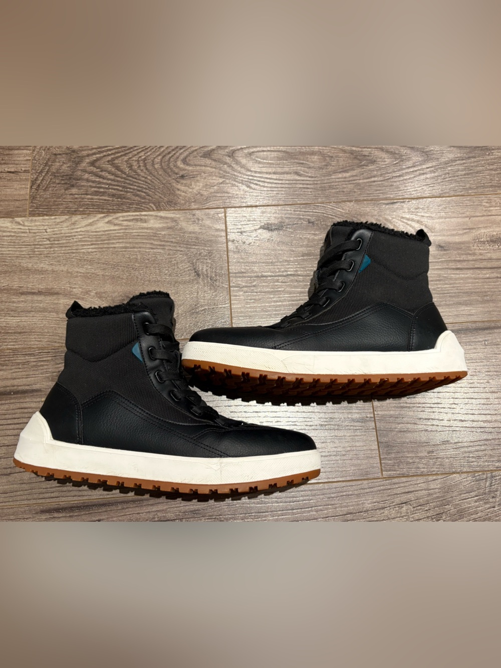 Vessi Alta Waterproof High Top Boots in Asphalt Black Womens Size 9 - Picture 1 of 11